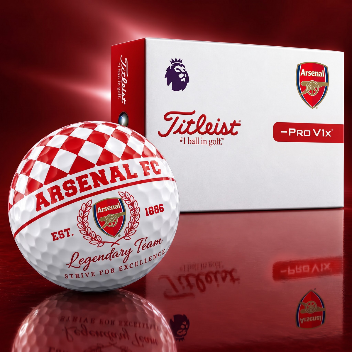 Exclusive EPL x ARS Legendary Team V6 Golf Ball