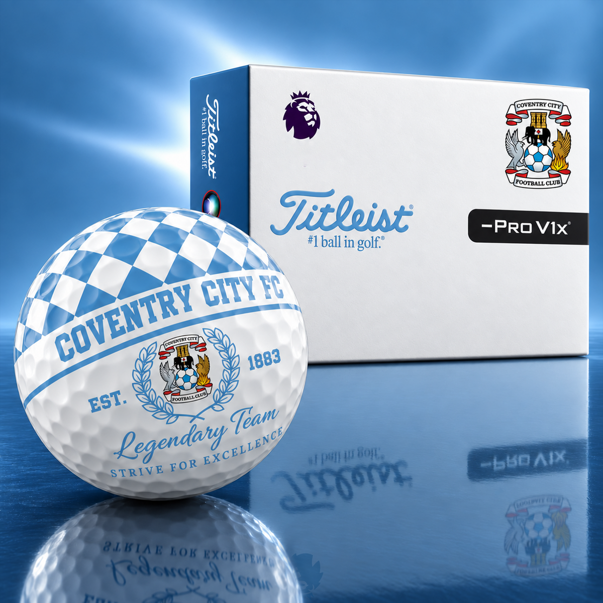 Exclusive EPL x COV Legendary Team V6 Golf Ball