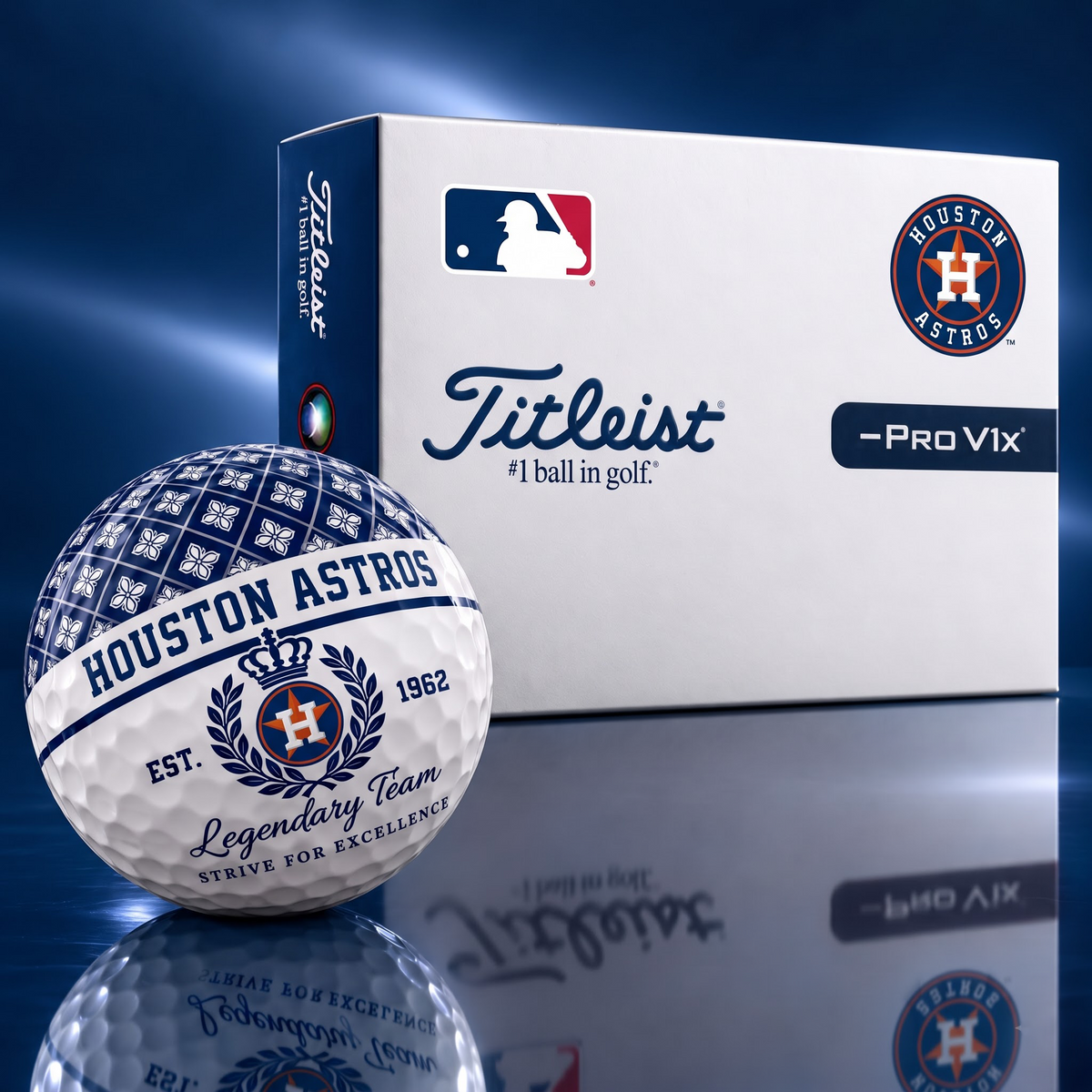Exclusive MLB x HOU Legendary Team V7 Golf Ball