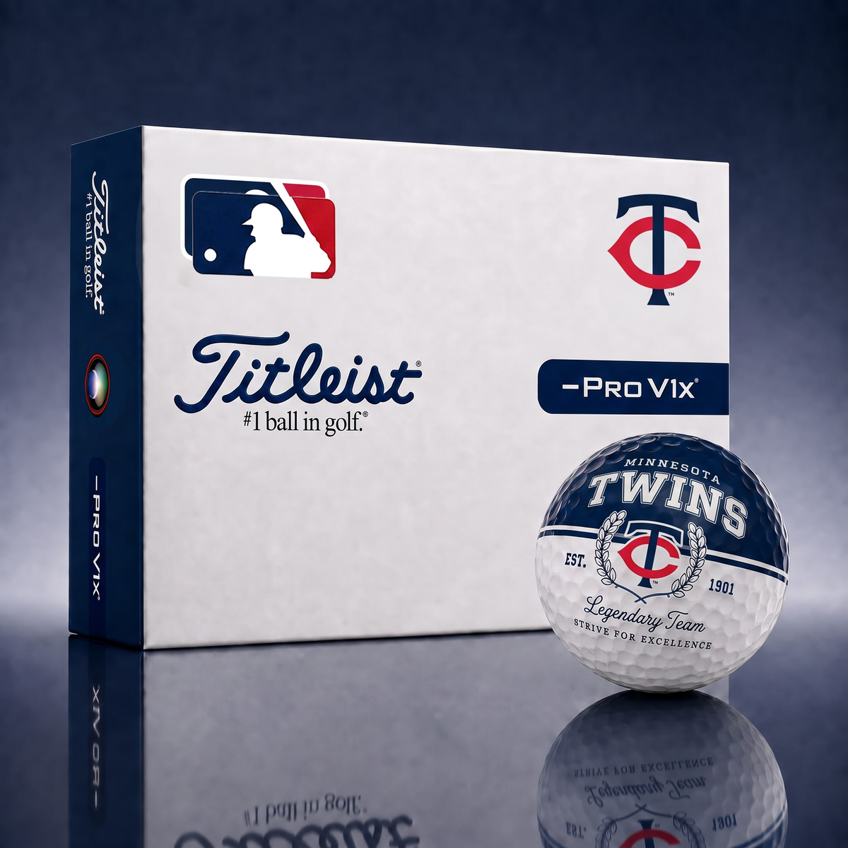 Exclusive MLB x MIN Legendary Team Golf Ball