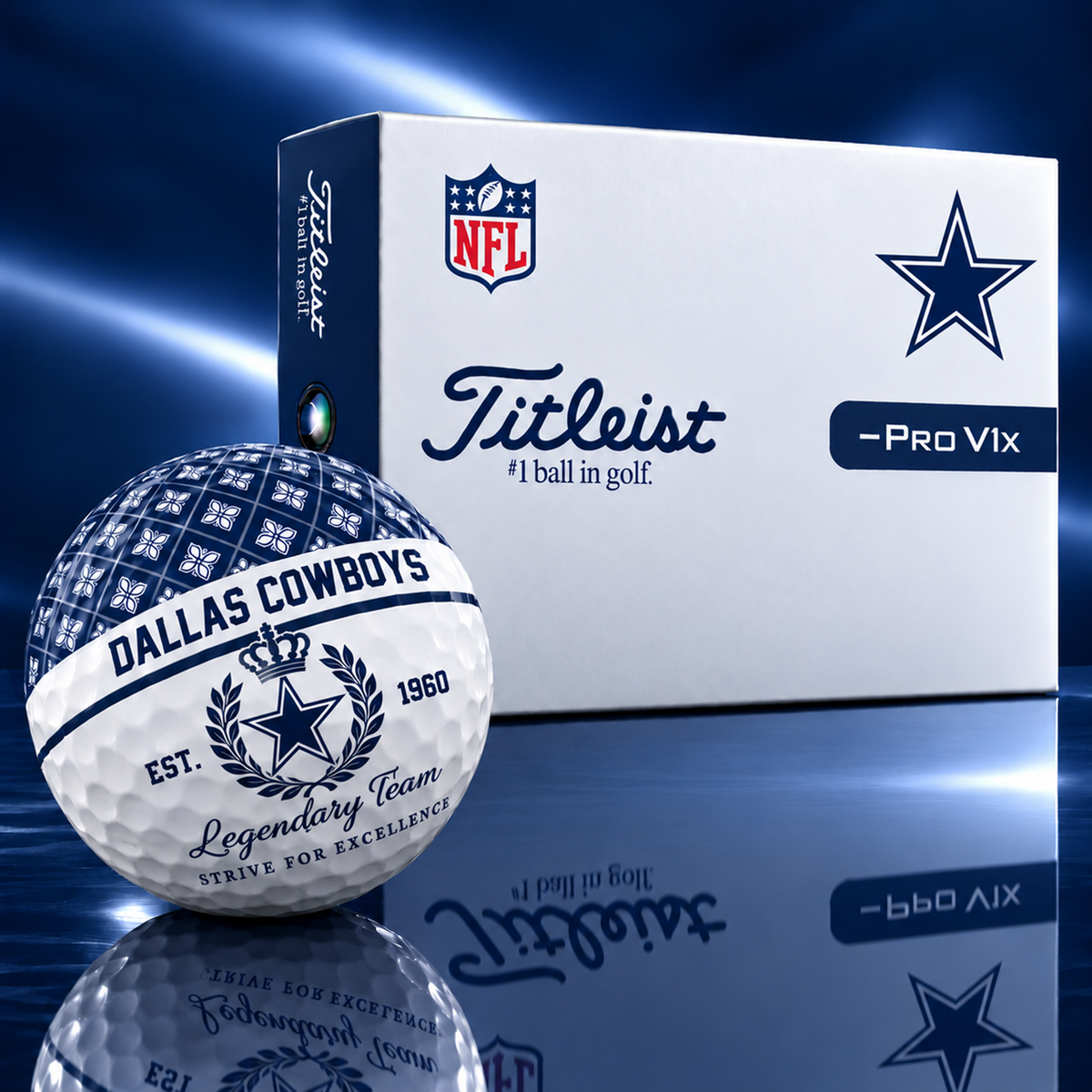 Exclusive NFL x DAL Legendary Team V7 Golf Ball