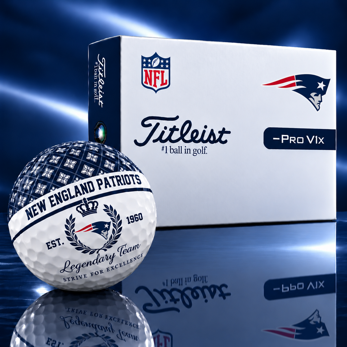 Exclusive NFL x NE Legendary Team V7 Golf Ball