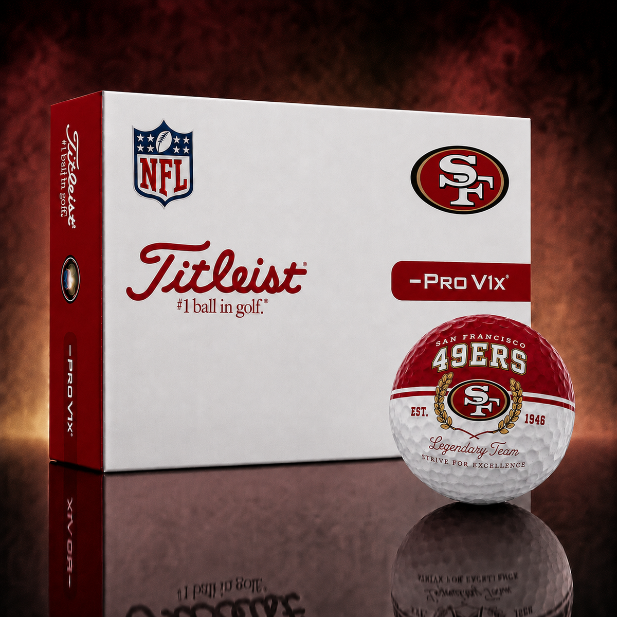 Exclusive NFL x SF Legendary Team Golf Ball