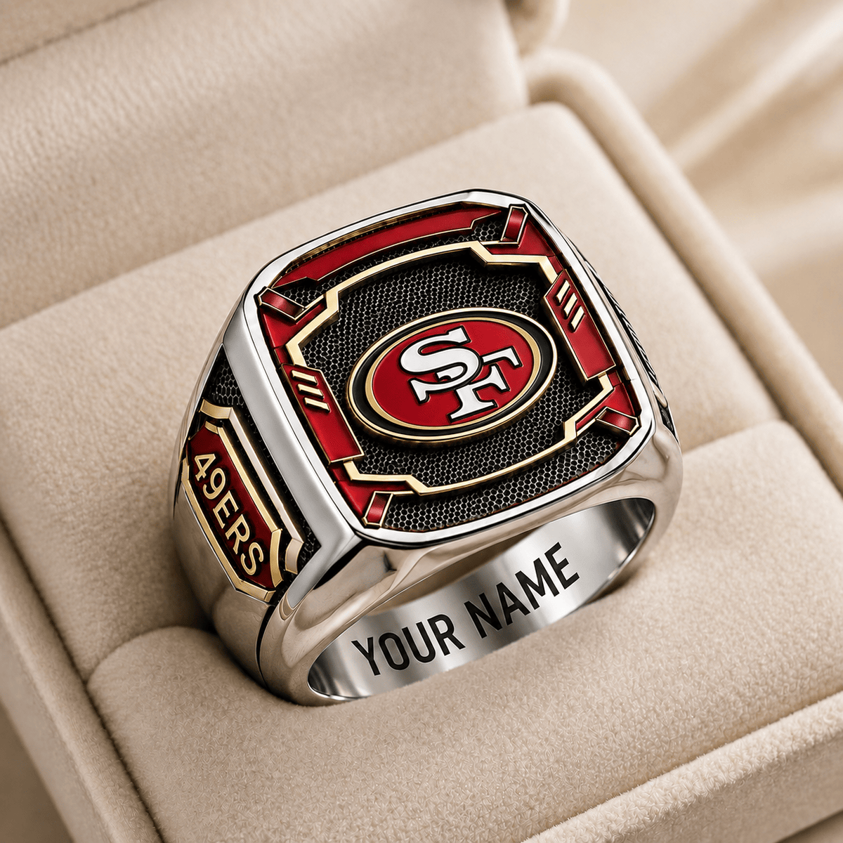 Exclusive NFL x SF Personalized Name Ring
