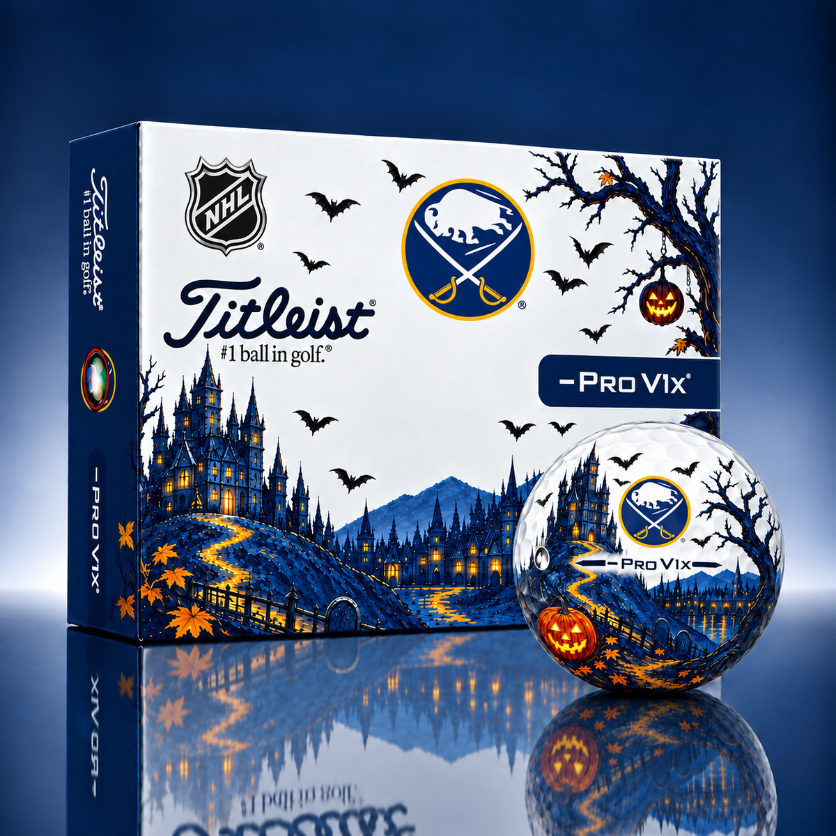 Exclusive NHL x BUF Halloween V3 Golf Ball