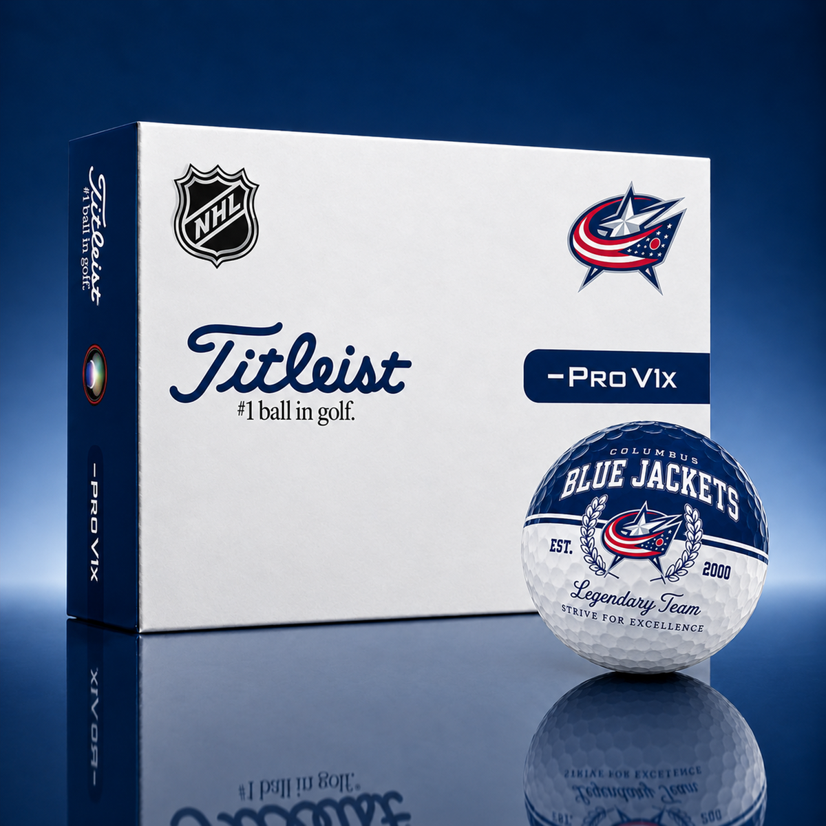 Exclusive NHL x CBJ Legendary Team Golf Ball