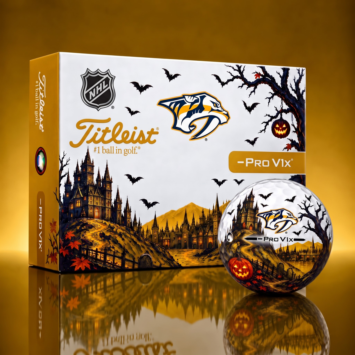 Exclusive NHL x NAS Halloween V3 Golf Ball