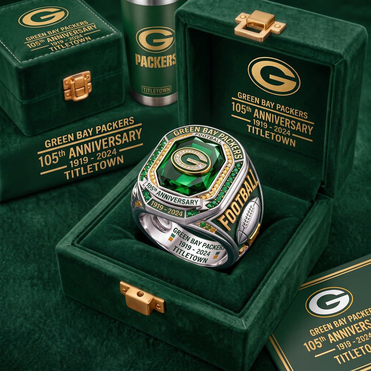 GB X Custom NFL Team Anniversary Collector's Ring Set
