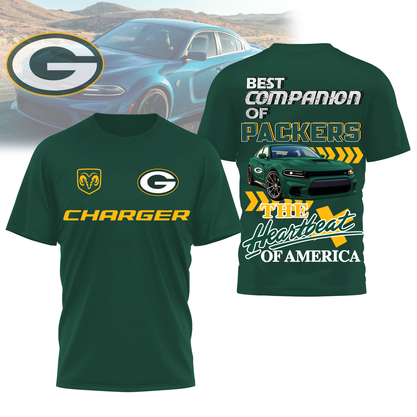 GBP Premium NFL DC Car 3D Shirt DDT CTND