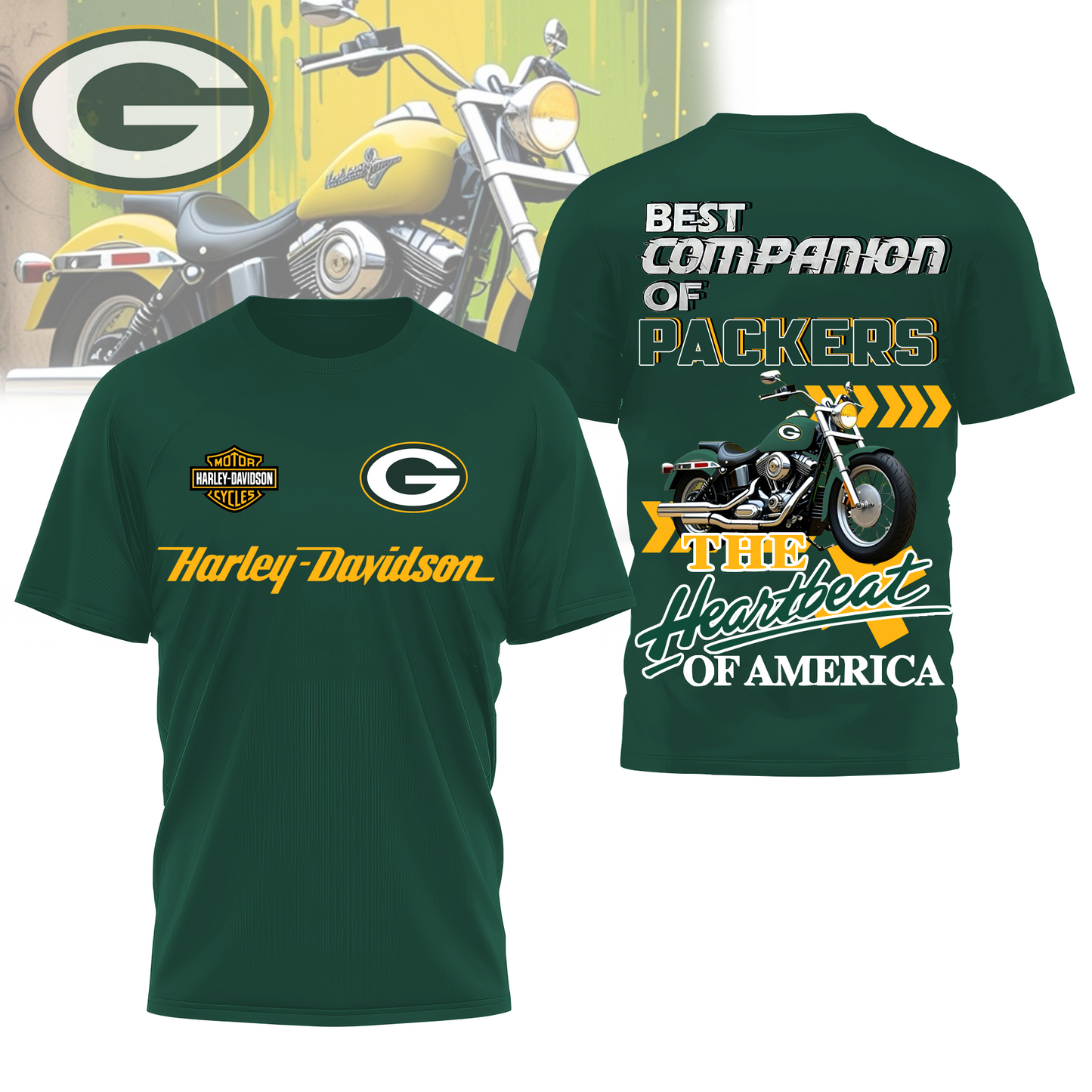 GBP Premium NFL HL Motorcycle 3D Shirt DDT CTND