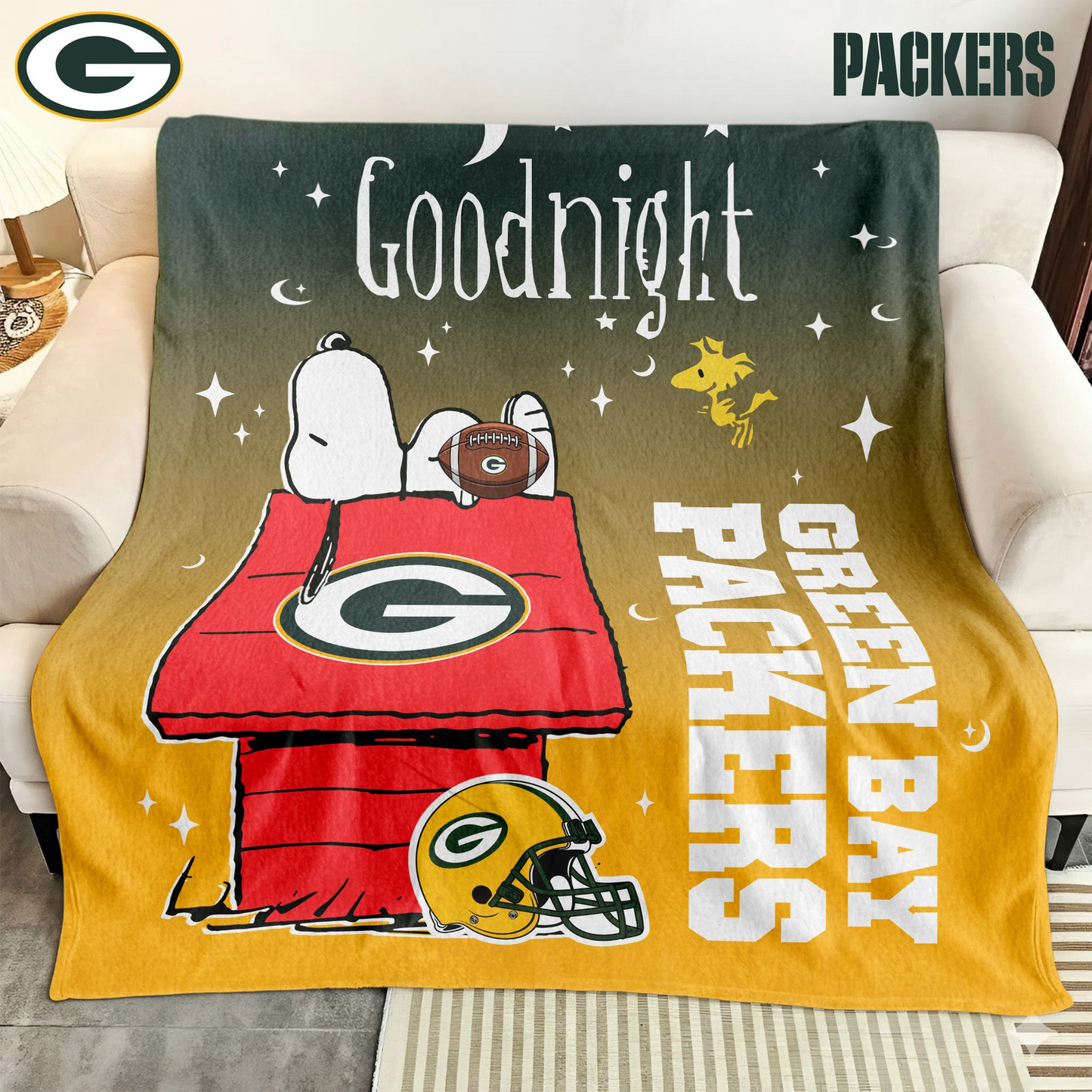 GBP Premium NFL Snoopy Fan Blanket DDT NTL