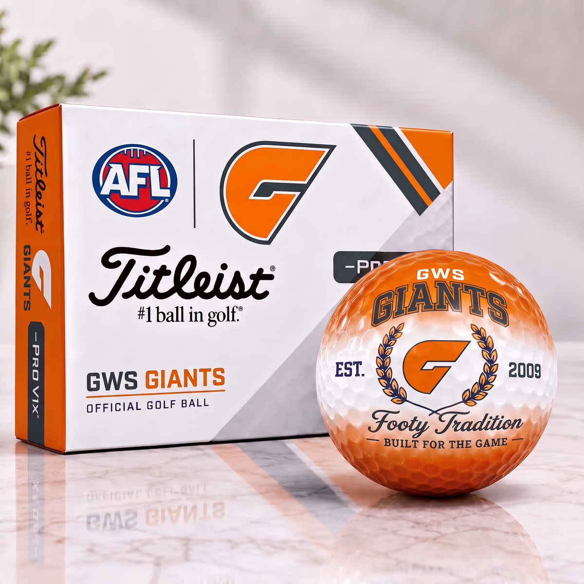 GG x Custom AFL Football Tradition Golf Ball Set