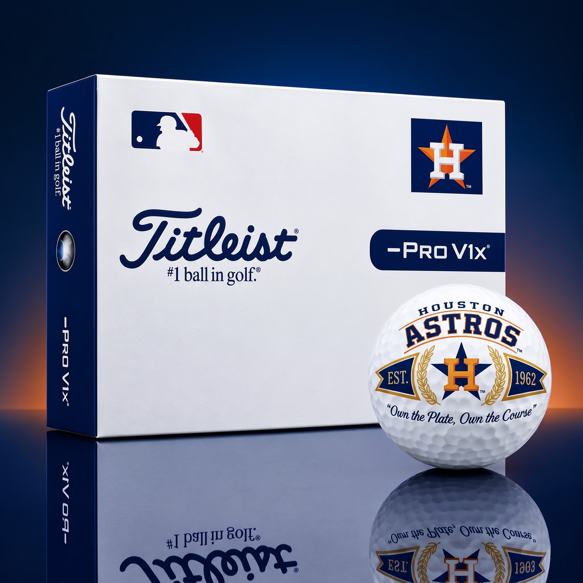 HOU X MLB Titleist Golf Balls - Personalized Football Fan Gift