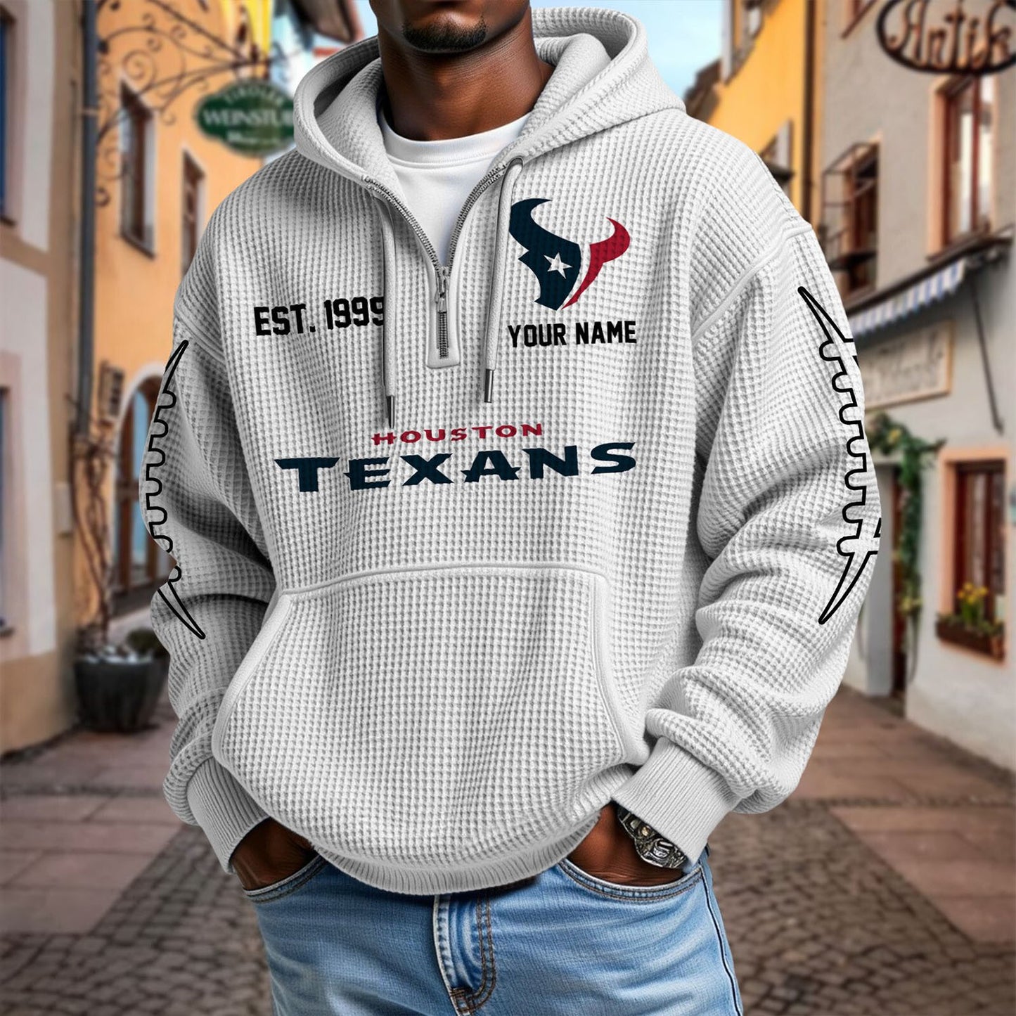 HOU x NFL Waffle Hoodie DatND DVT