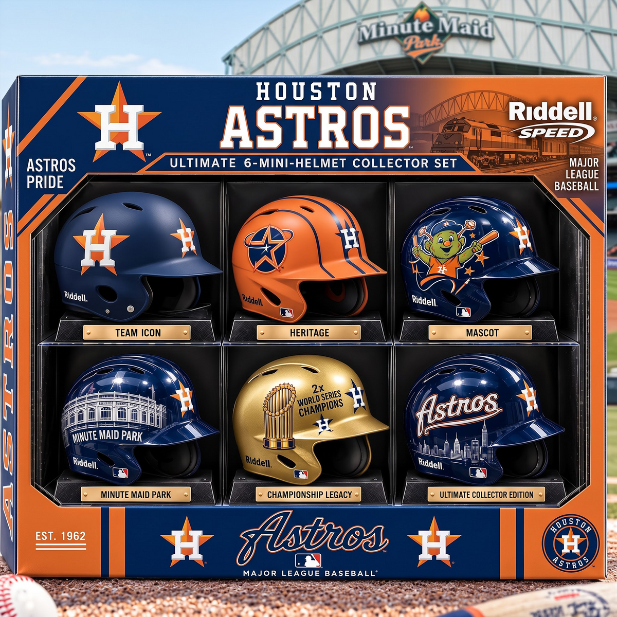 HOU x Premium MLB Mini Helmet Collection
