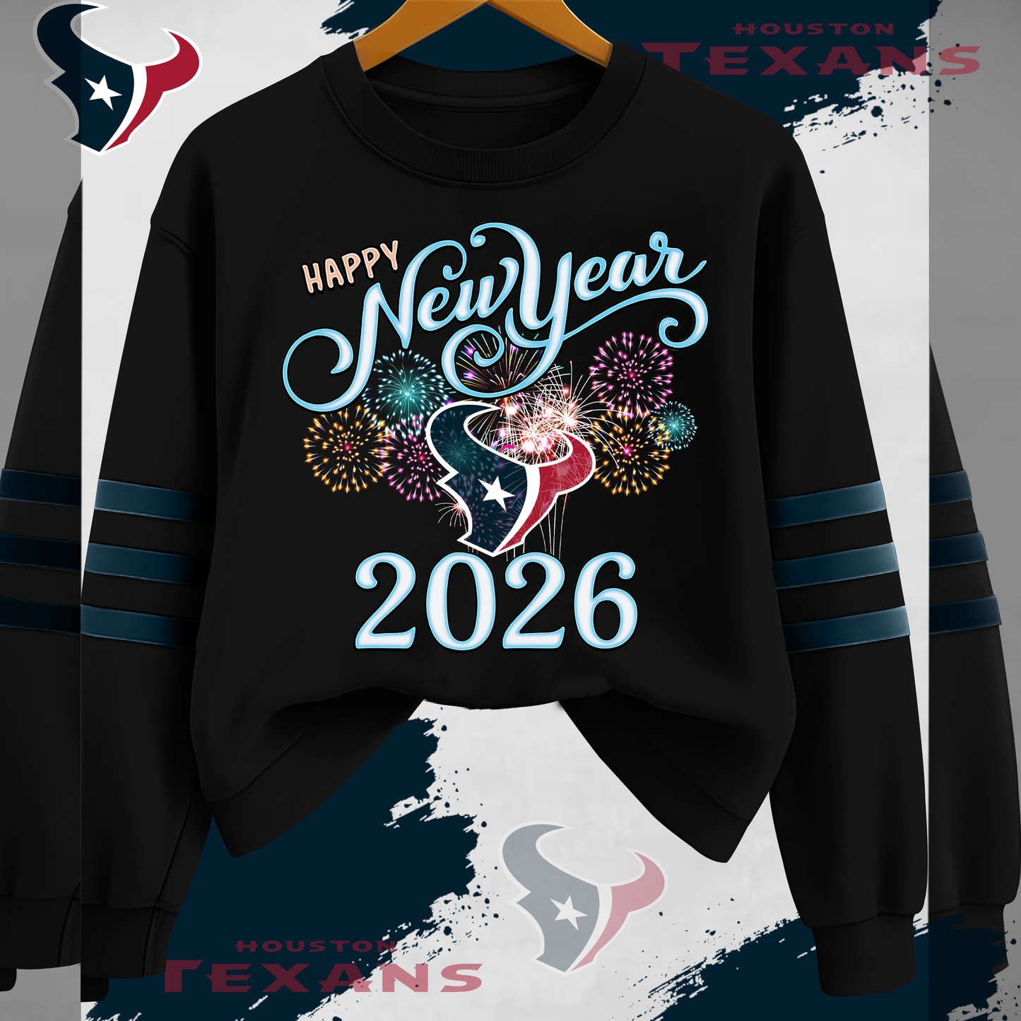 HT Premium NFL Happy New Year 2026 Sweatshirt DDT CTND