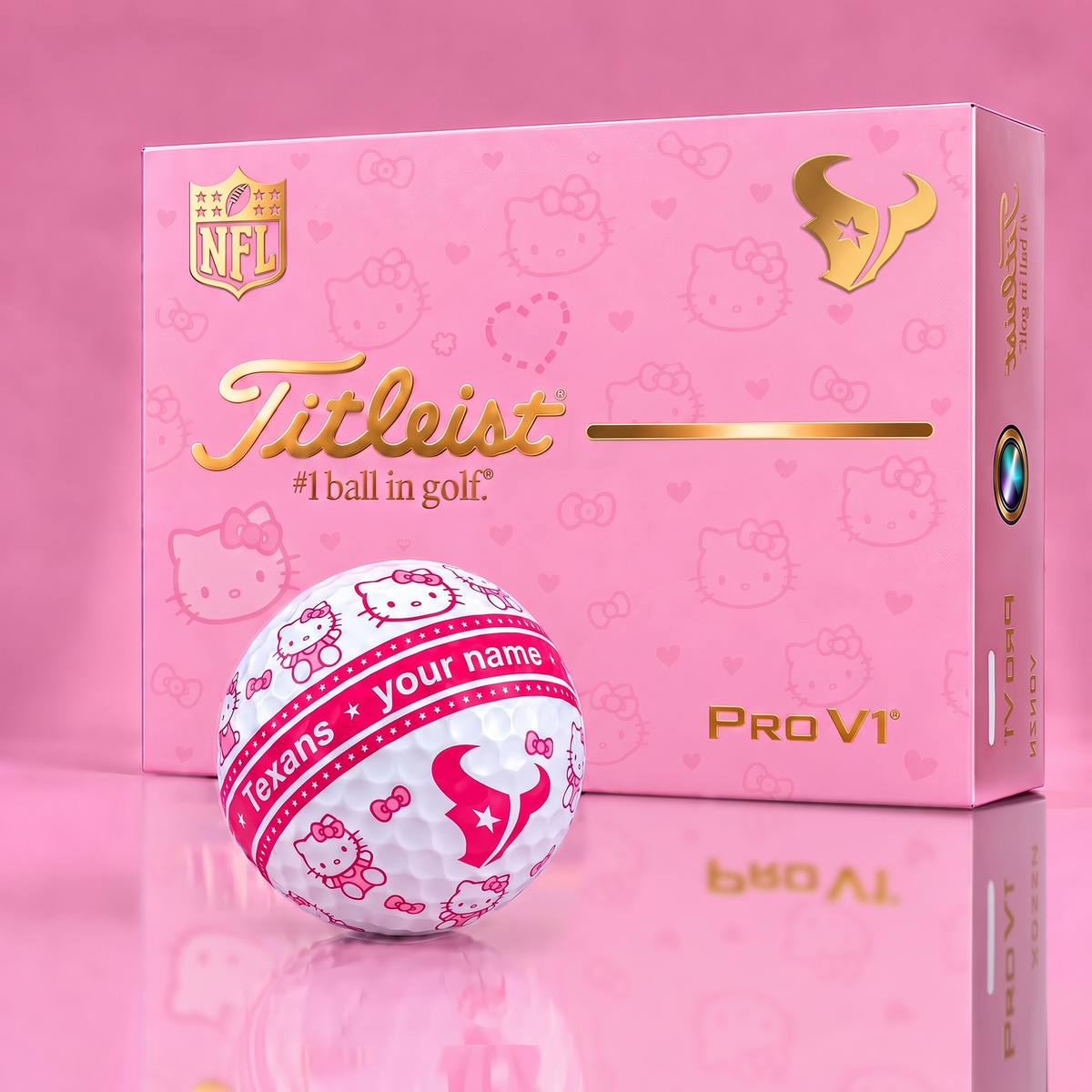 HT x Personalized NFL Hello Kitty Women’s Golf Gift Set
