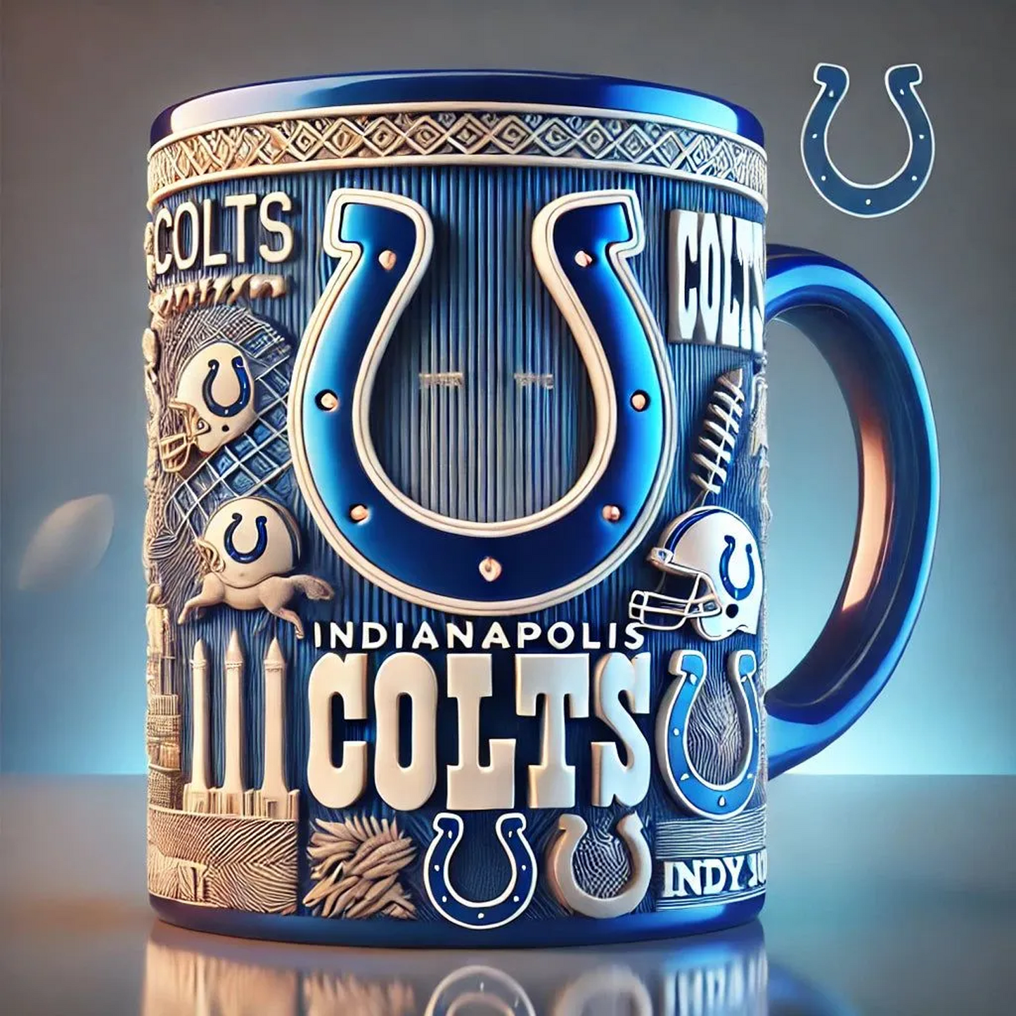 IND X NFL football team Mug Series – Limited Edition Collectible 0412 NAK NHT