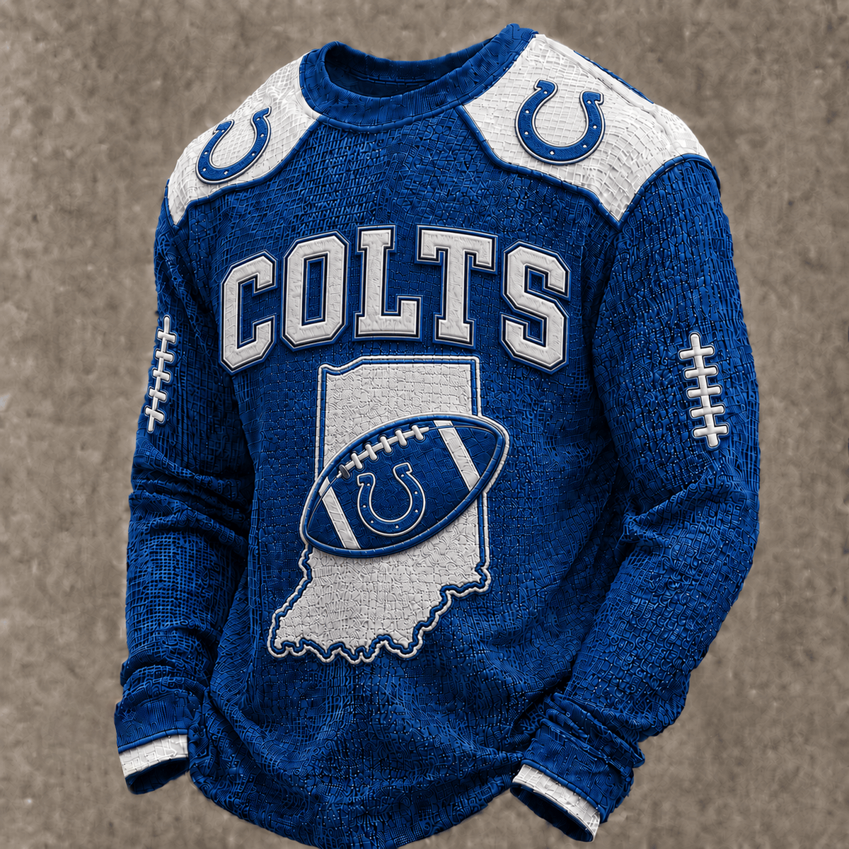 IND X Premium NFL Vintage Baseball Stitch Sweatshirt