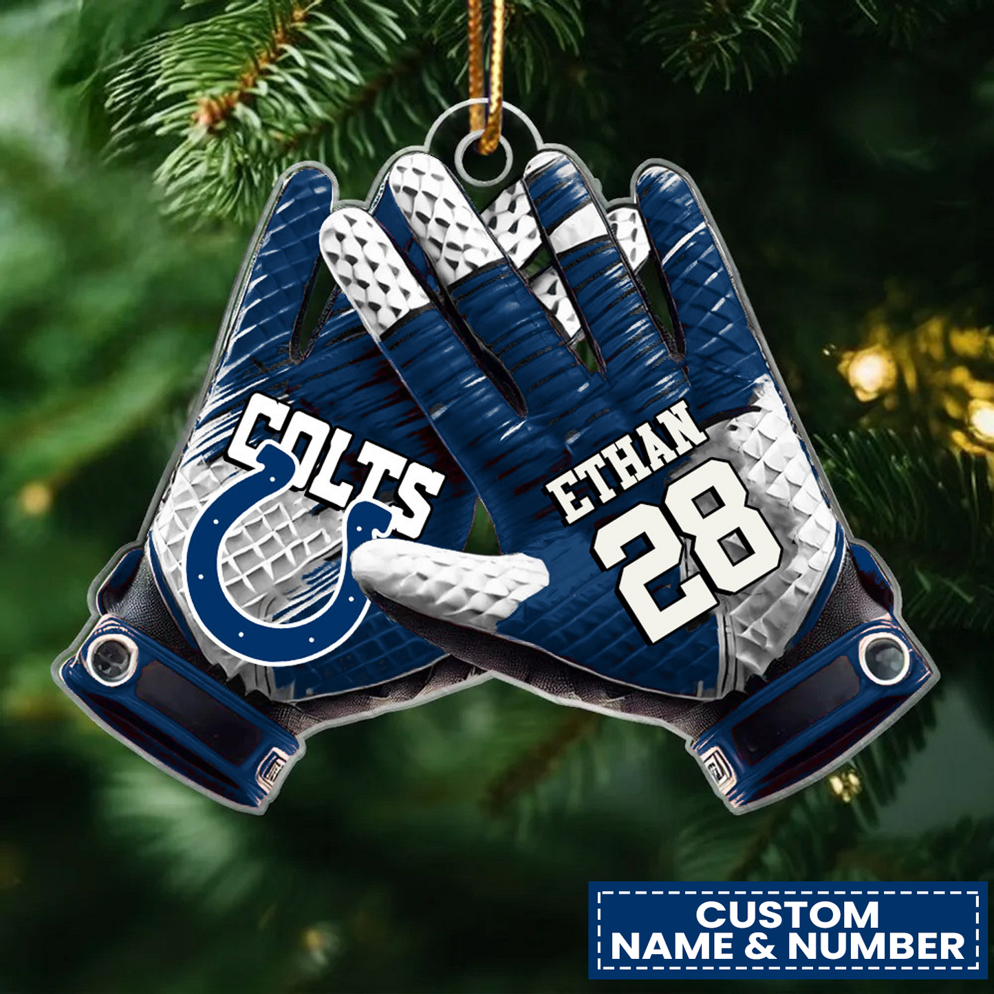 IND x NFL Customized Christmas Acrylic Ornament DATND TANTD