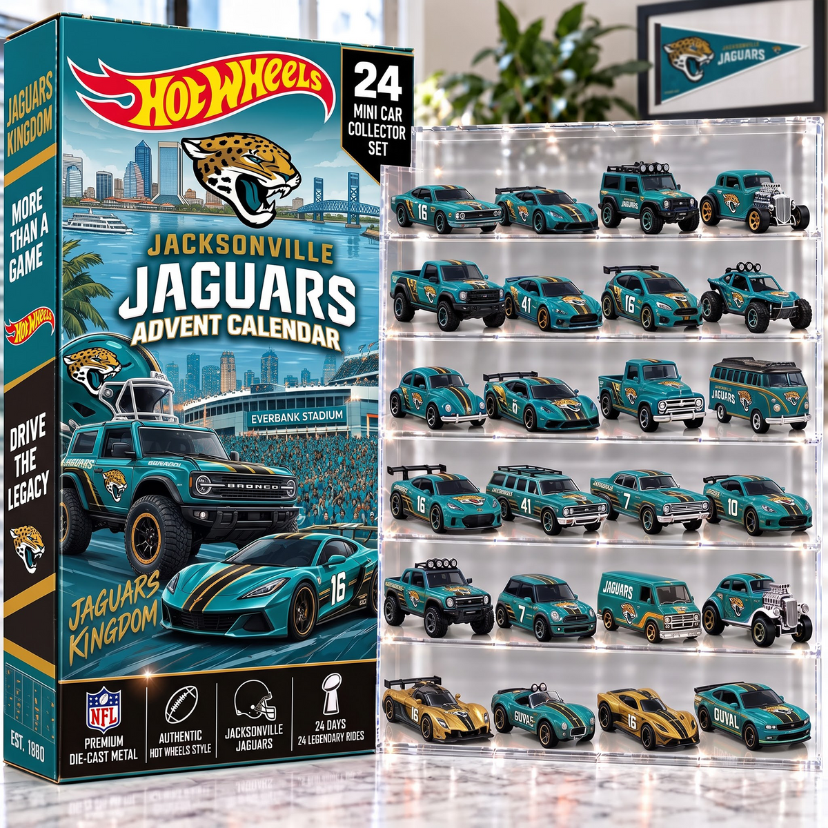 JAC X Premium NFL Mini Car Advent Collection