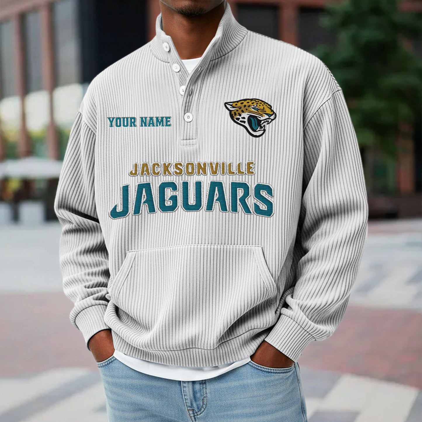 JAC x NFL Waffle High Neck Long Sleeved Sweatshirt DATND TANTD 221125