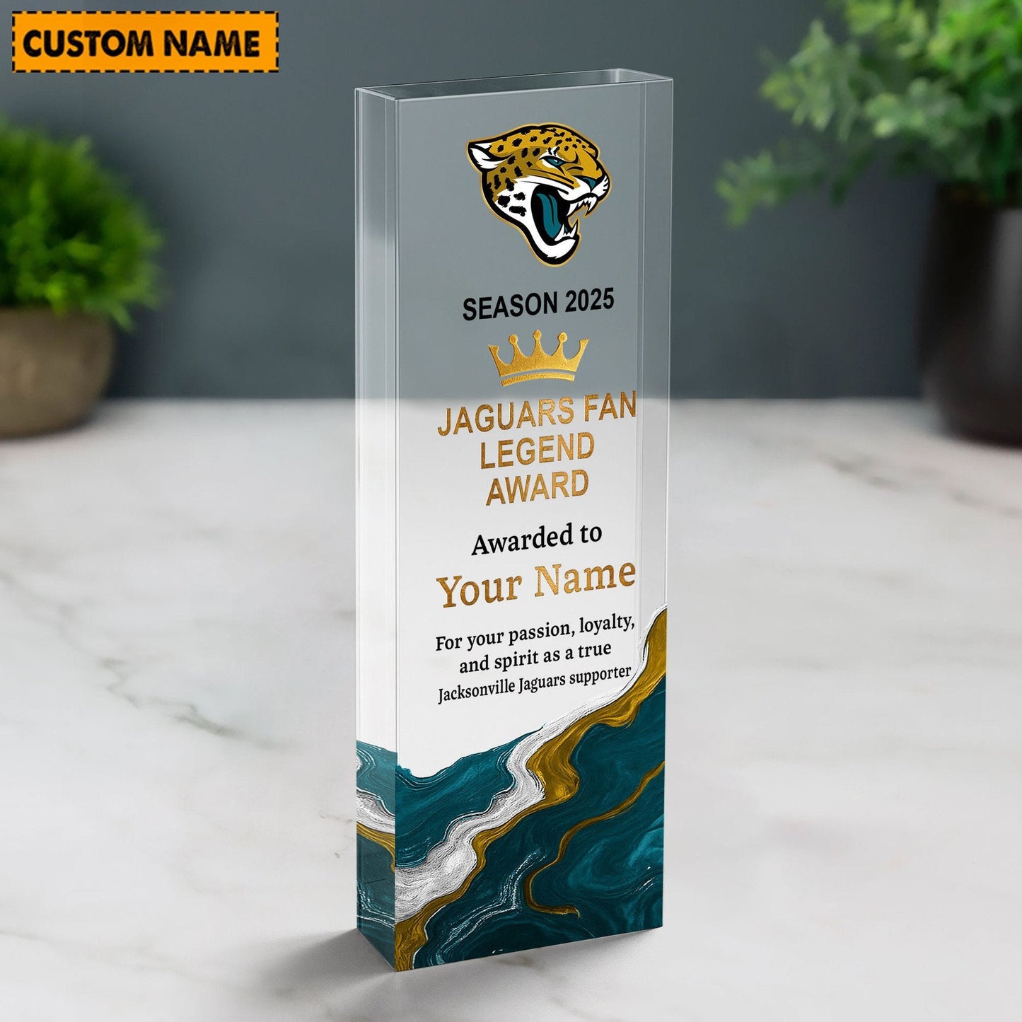 JJ NFL Personalized Acrylic Award Plaque Funny Christmas Gift For Family DDT NTL
