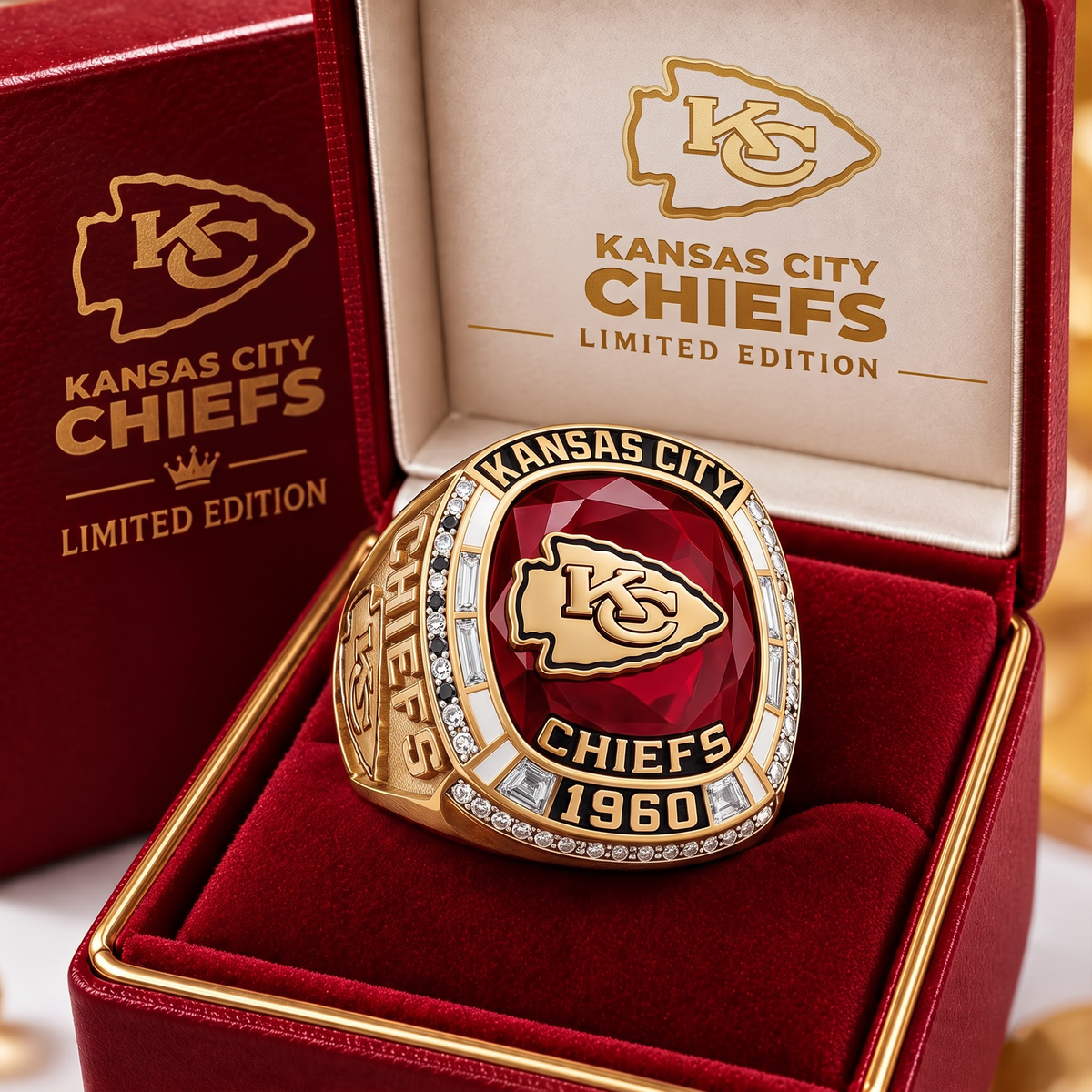 KC X NFL Team Limited Edition Replica Ring