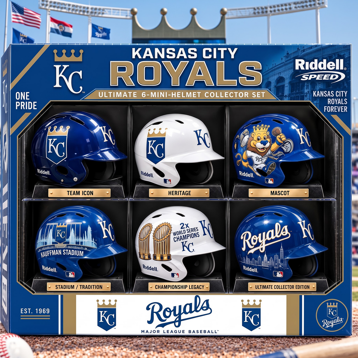 KC x Premium MLB Mini Helmet Collection