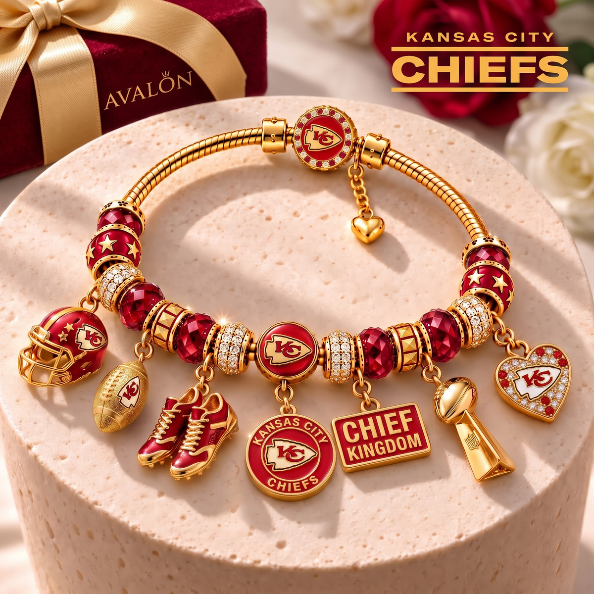 KCC x Luxury NFL Gold Charm Bracelet