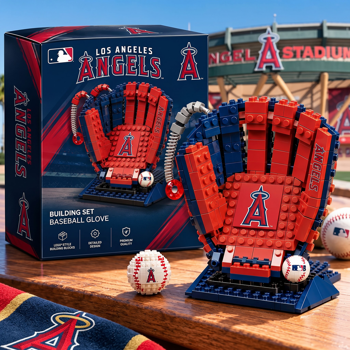 LAA X MLB Teams Baseball Glove Building Block Set