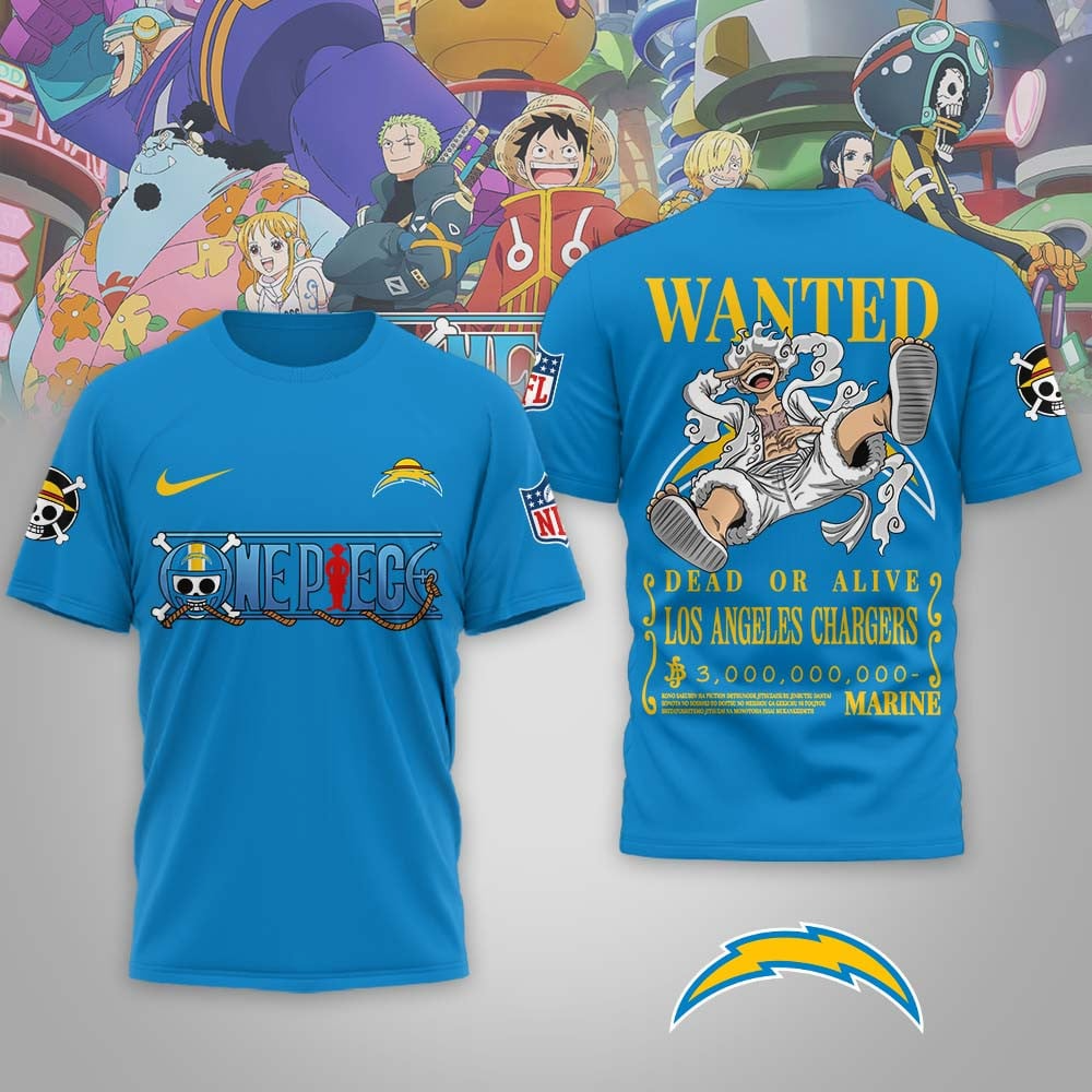 LAC Premium NFL Wanted Monkey D Luffy 3D Shirt DDT NTL