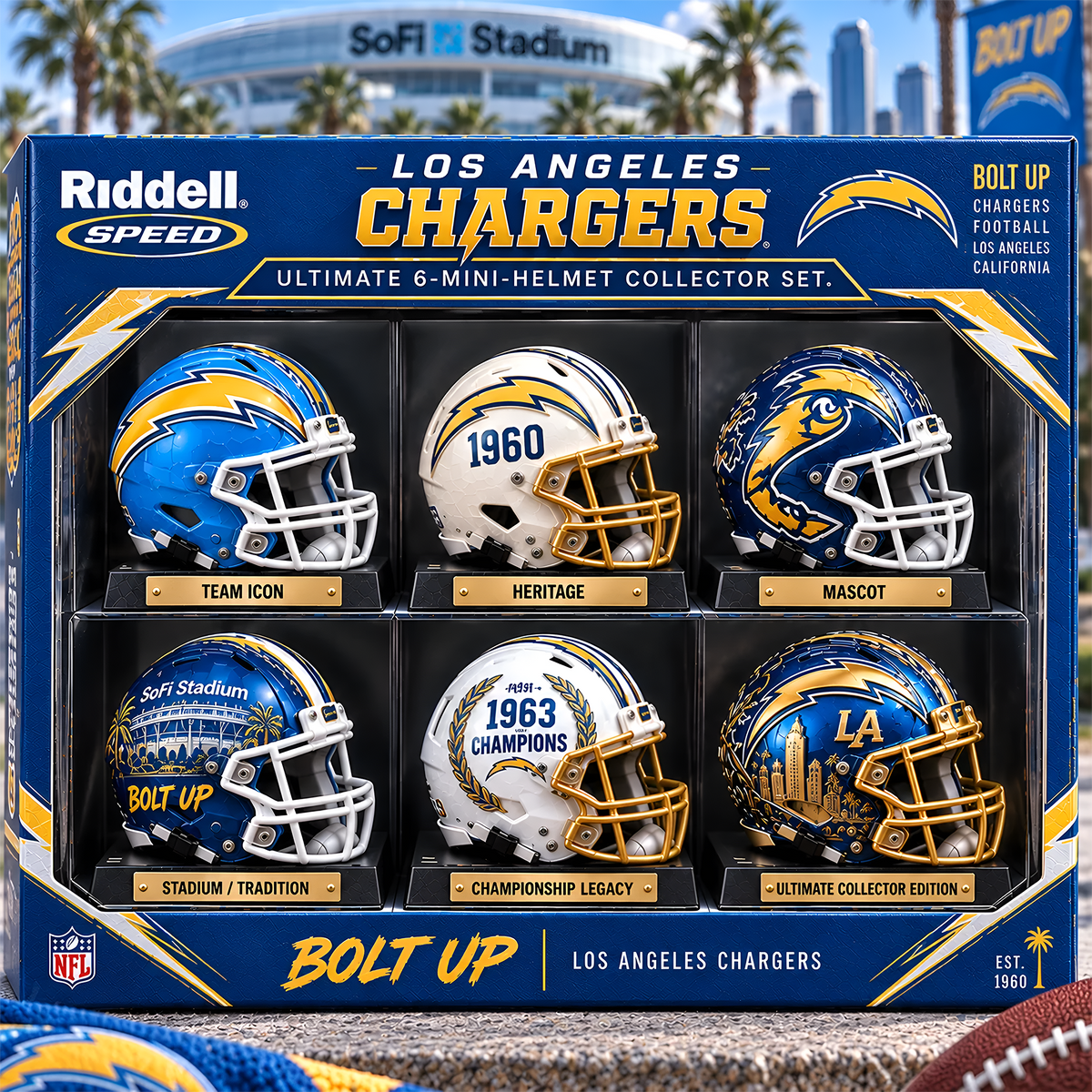 LAC x Premium NFL Mini Helmet Collection