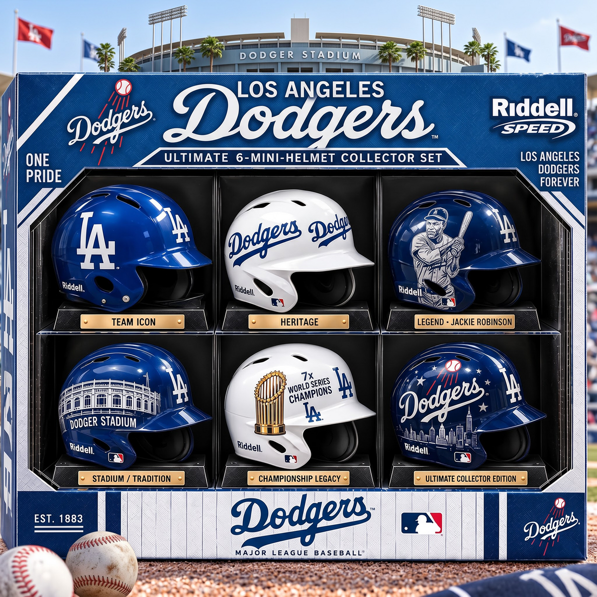 LAD x Premium MLB Mini Helmet Collection