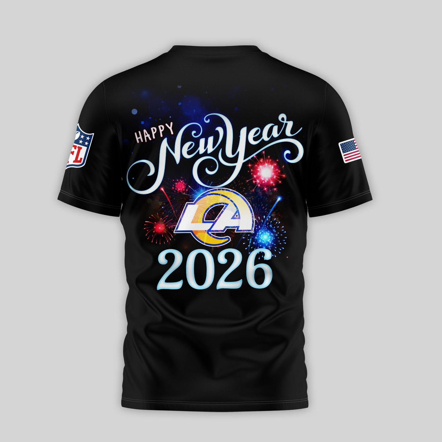 LAR Premium NFL Happy New Year 2026 3D Shirt DDT 291125 NTL 1