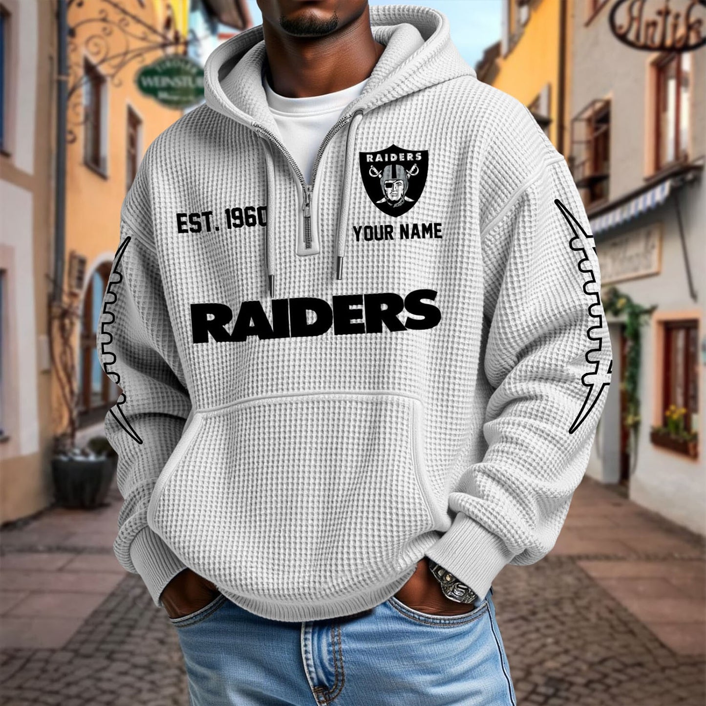 LV x NFL Waffle Hoodie DatND DVT