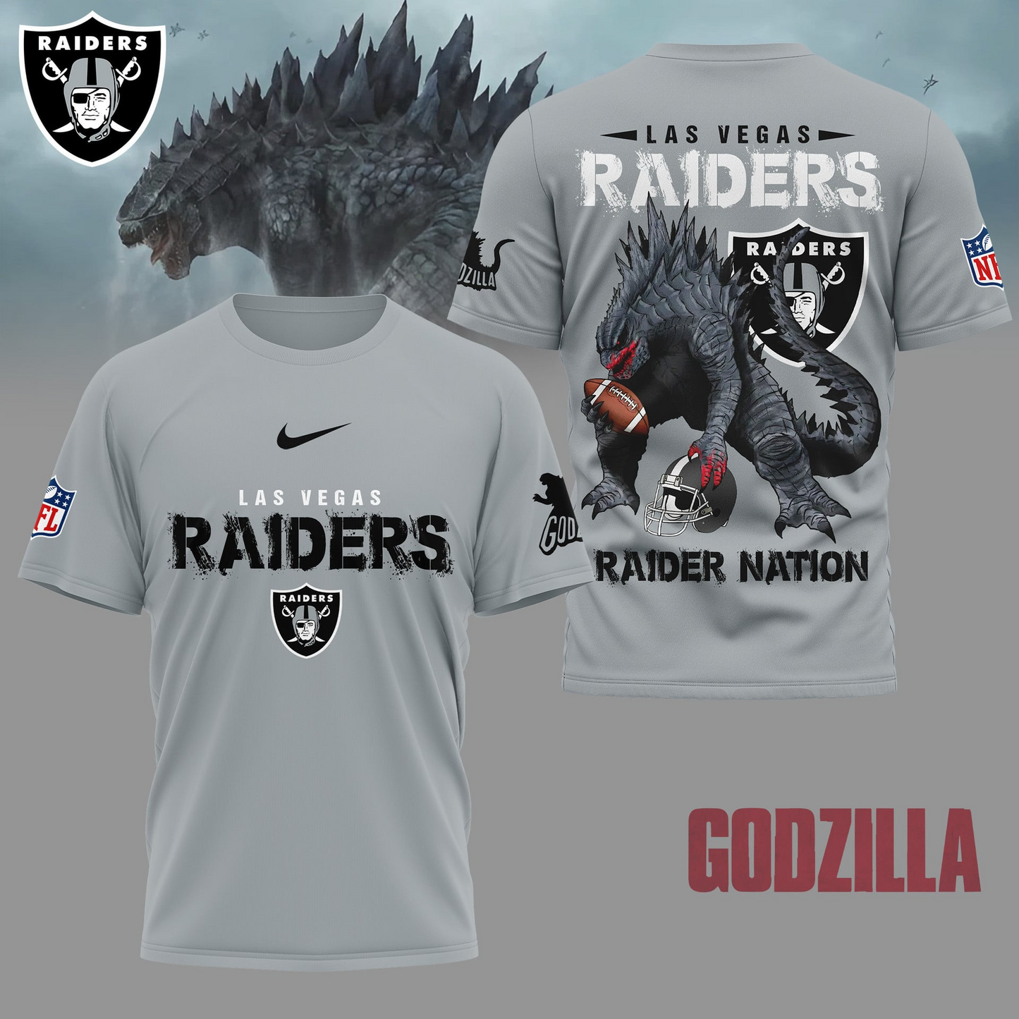 LVR Premium NFL Godzilla Football Shirt DDT CTND
