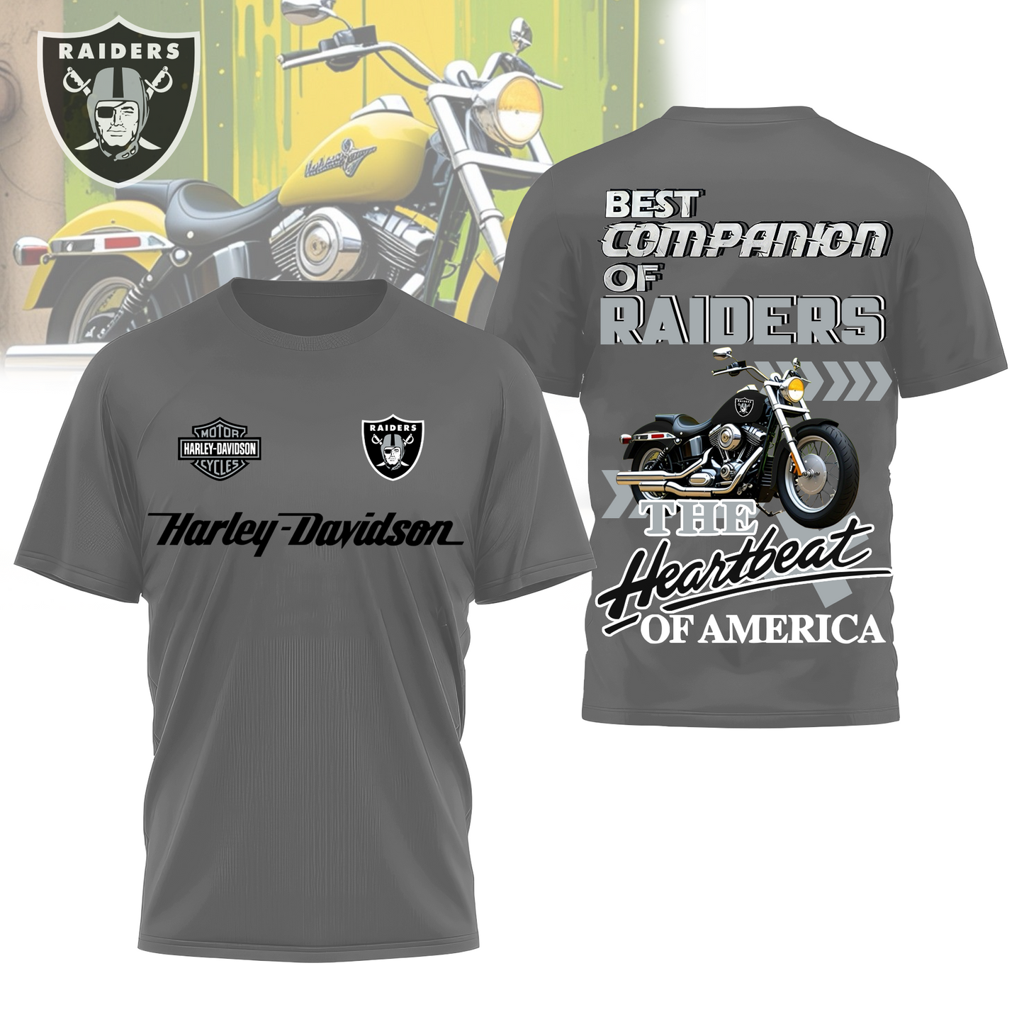 LVR Premium NFL HL Motorcycle 3D Shirt DDT CTND