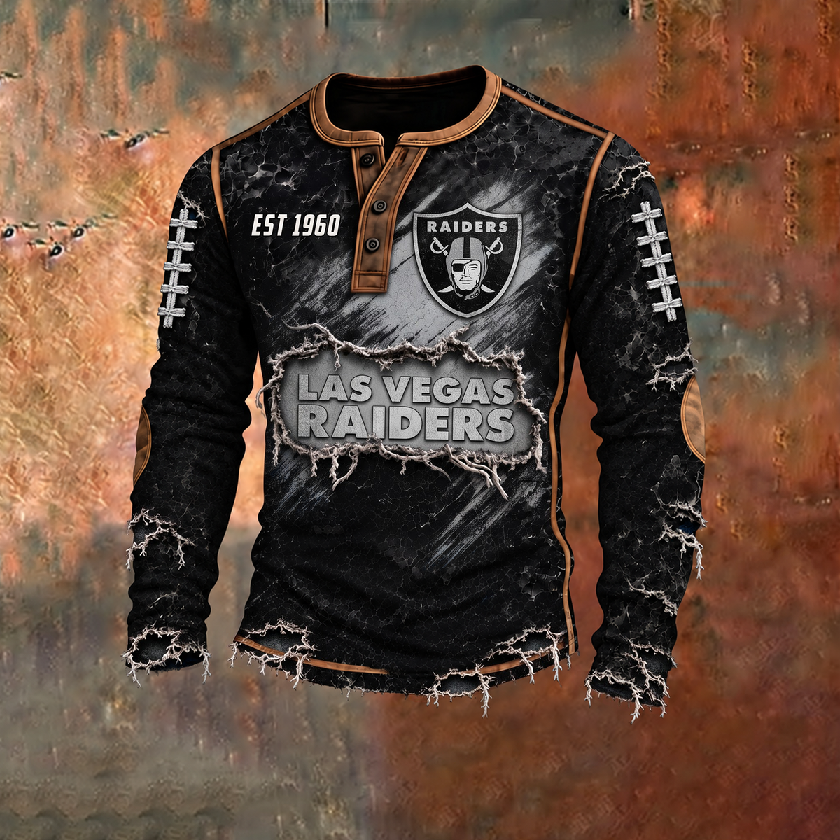 LVR x PREMIUM NFL Distressed Long Sleeve Jersey