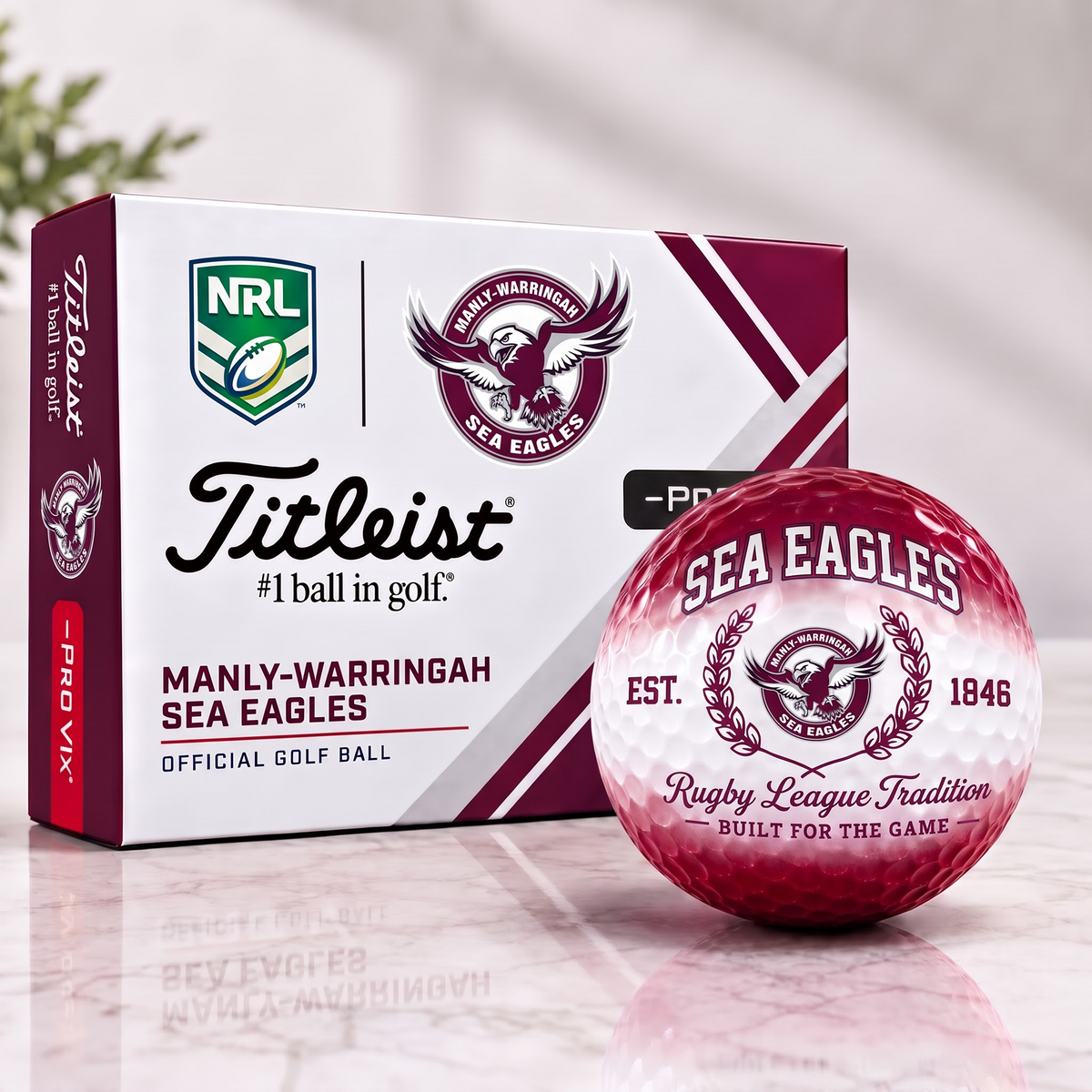 MAN X Custom NRL Football Tradition Golf Ball Set