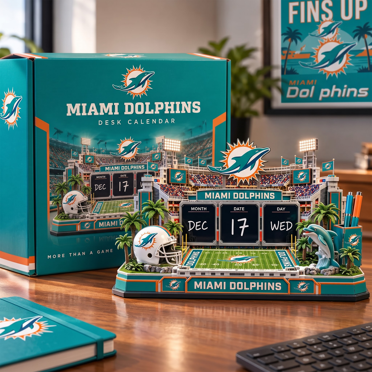 MD x NFL Write-On Calendar With Pen