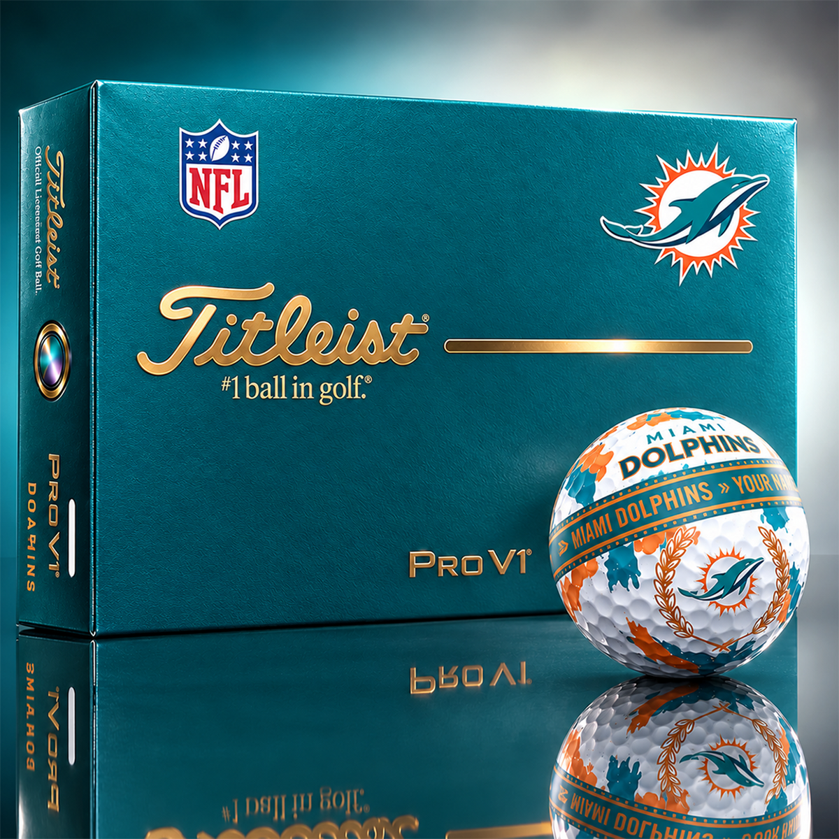 MD x Premium NFL Titleist Pro V1 Golf Ball Set