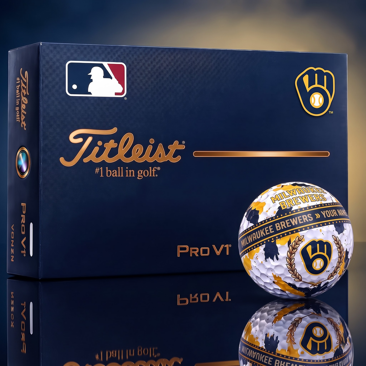 MIL X Premium MLB Titleist Pro V1 Golf Ball Set 1809