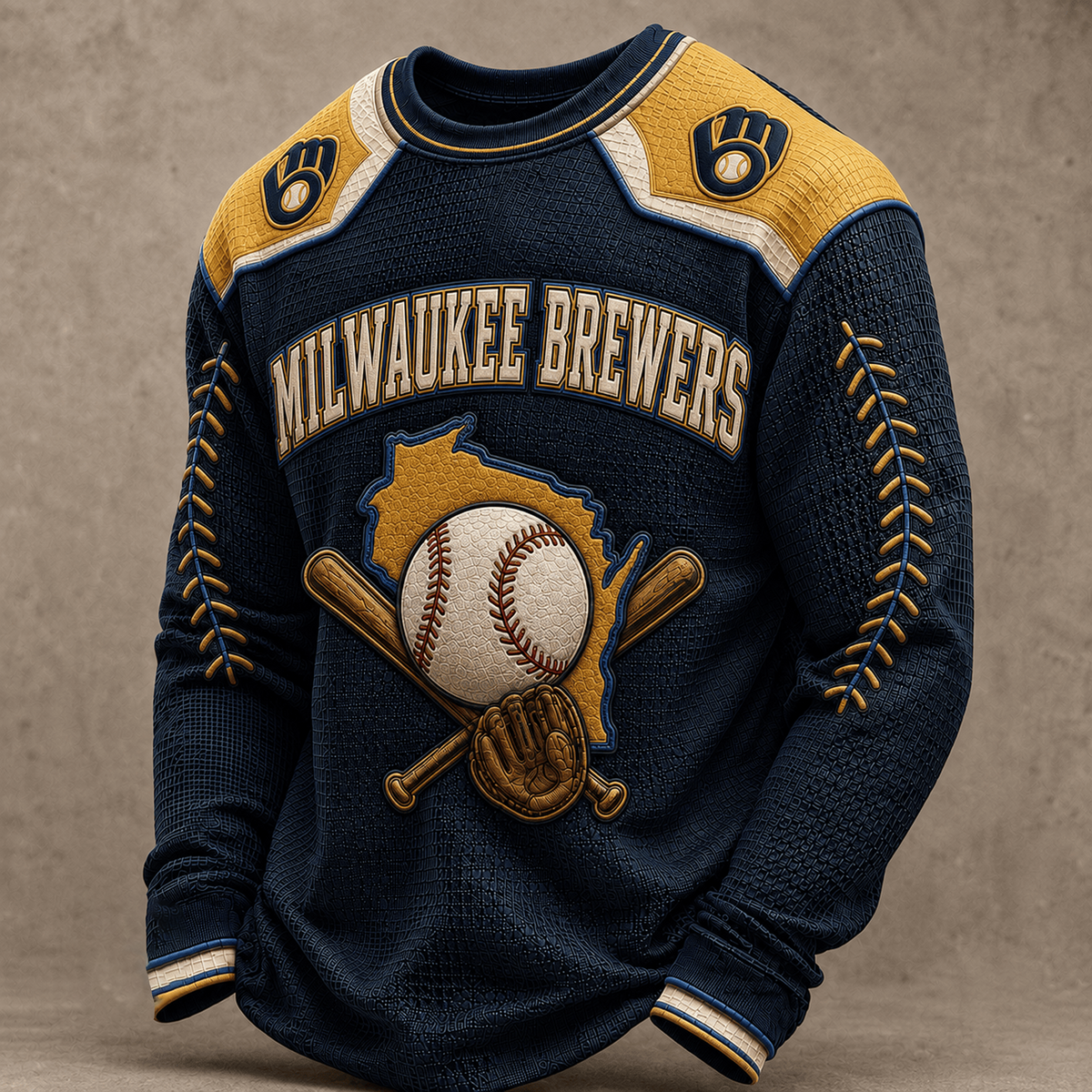 MIL X Premium MLB Vintage Baseball Stitch Sweatshirt