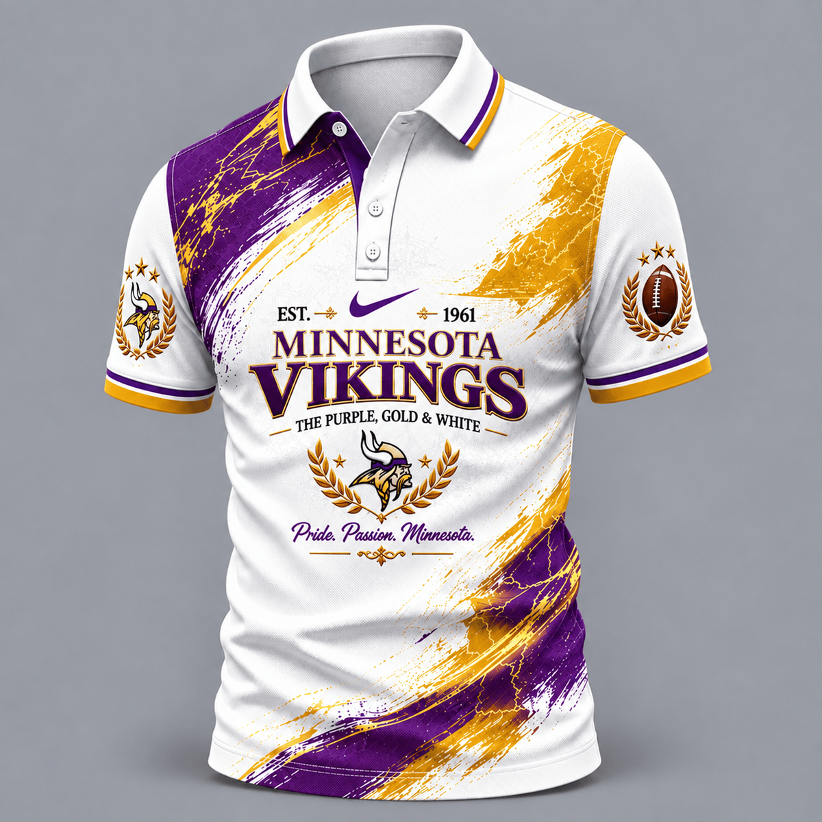 MIN X Premium NFL Classic Fan polo