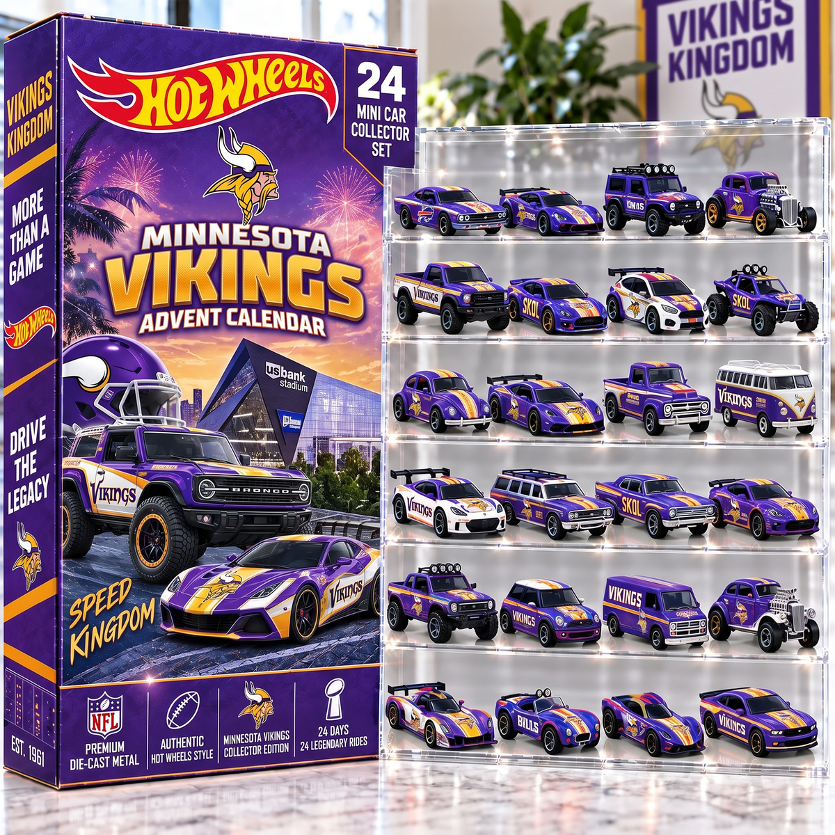 MIN X Premium NFL Mini Car Advent Collection