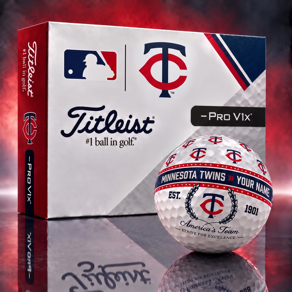 MT x MLB Titleist Pro V1x Golf Ball Set