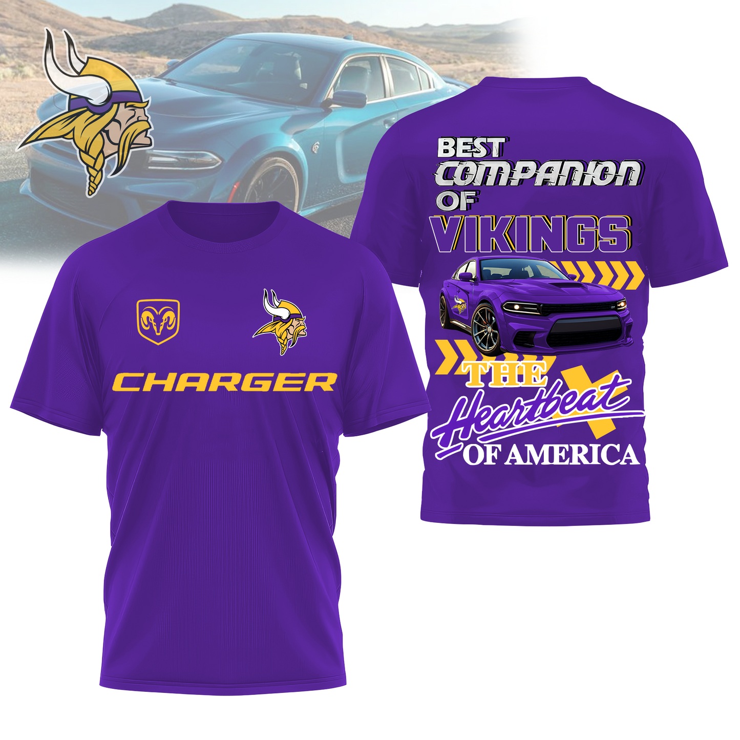 MV Premium NFL DC Car 3D Shirt DDT CTND