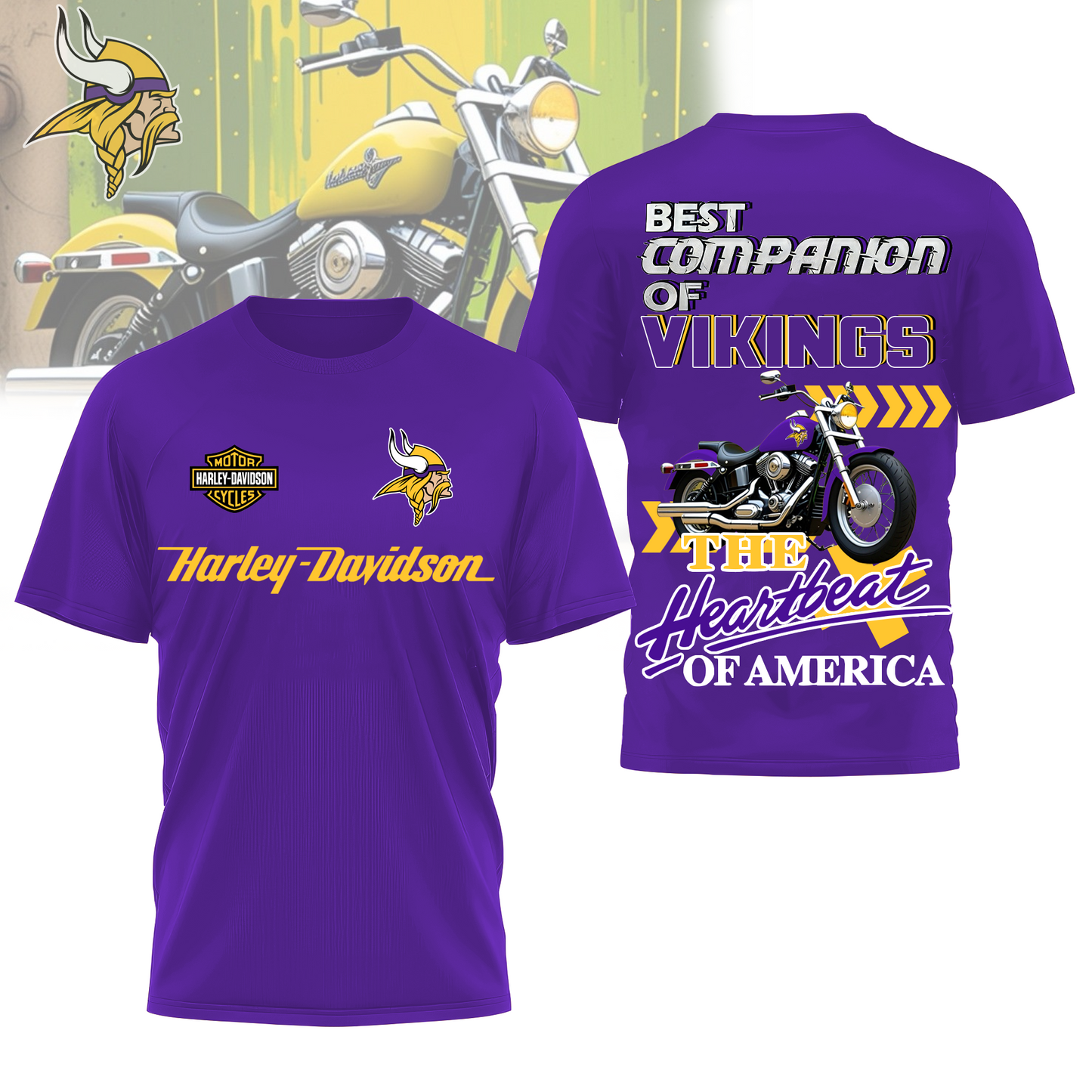 MV Premium NFL HL Motorcycle 3D Shirt DDT CTND