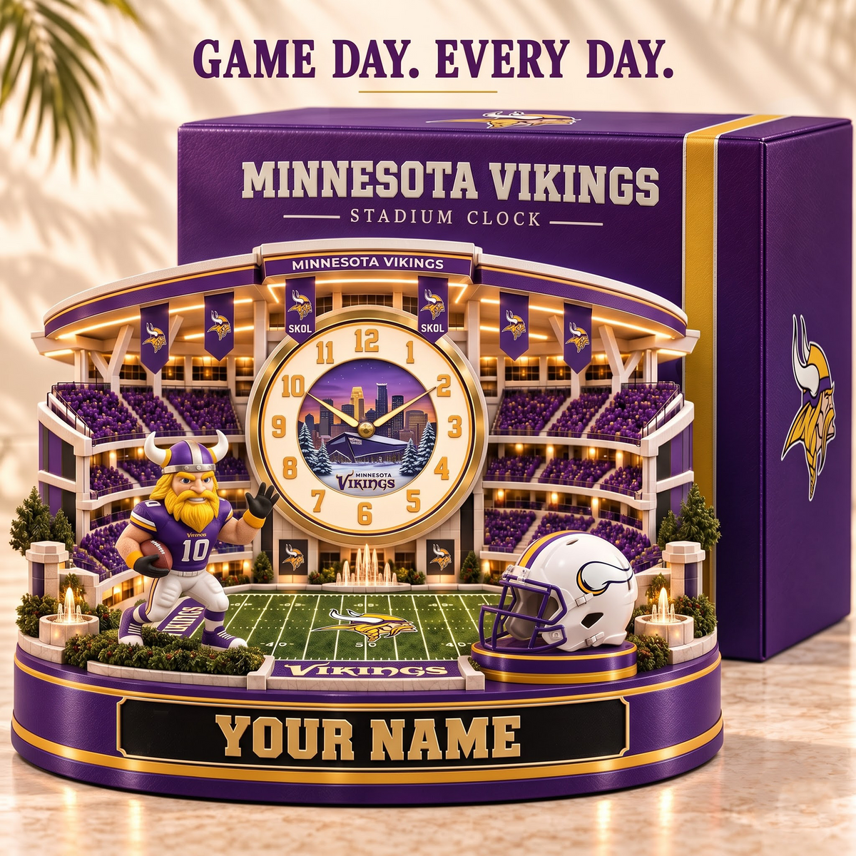 MV x Premium NFL Home Decorative Table Clock